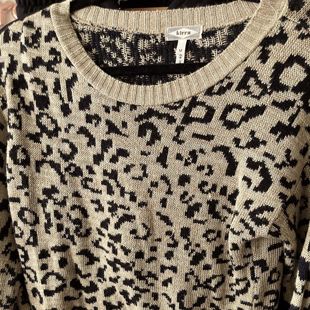 Cheetah print sweater